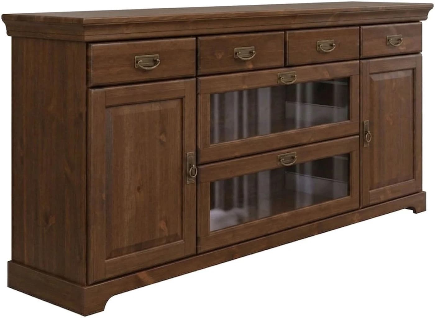 OTTO home Sideboard Rügen Massivholz Kiefer Landhausstil Braun
