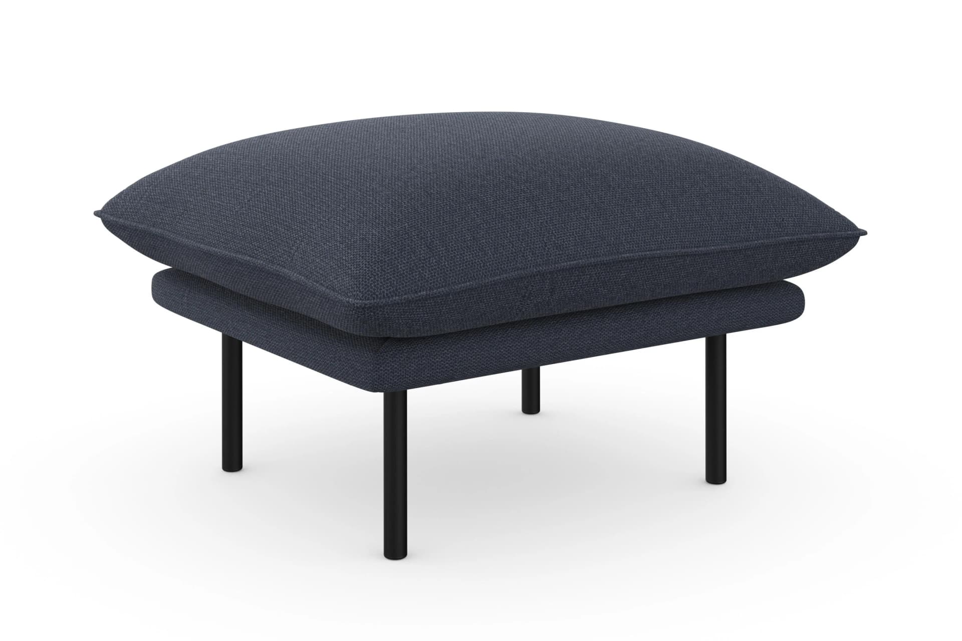 OTTO HOME Polsterhocker Stine Dunkelblau Kissenoptik
