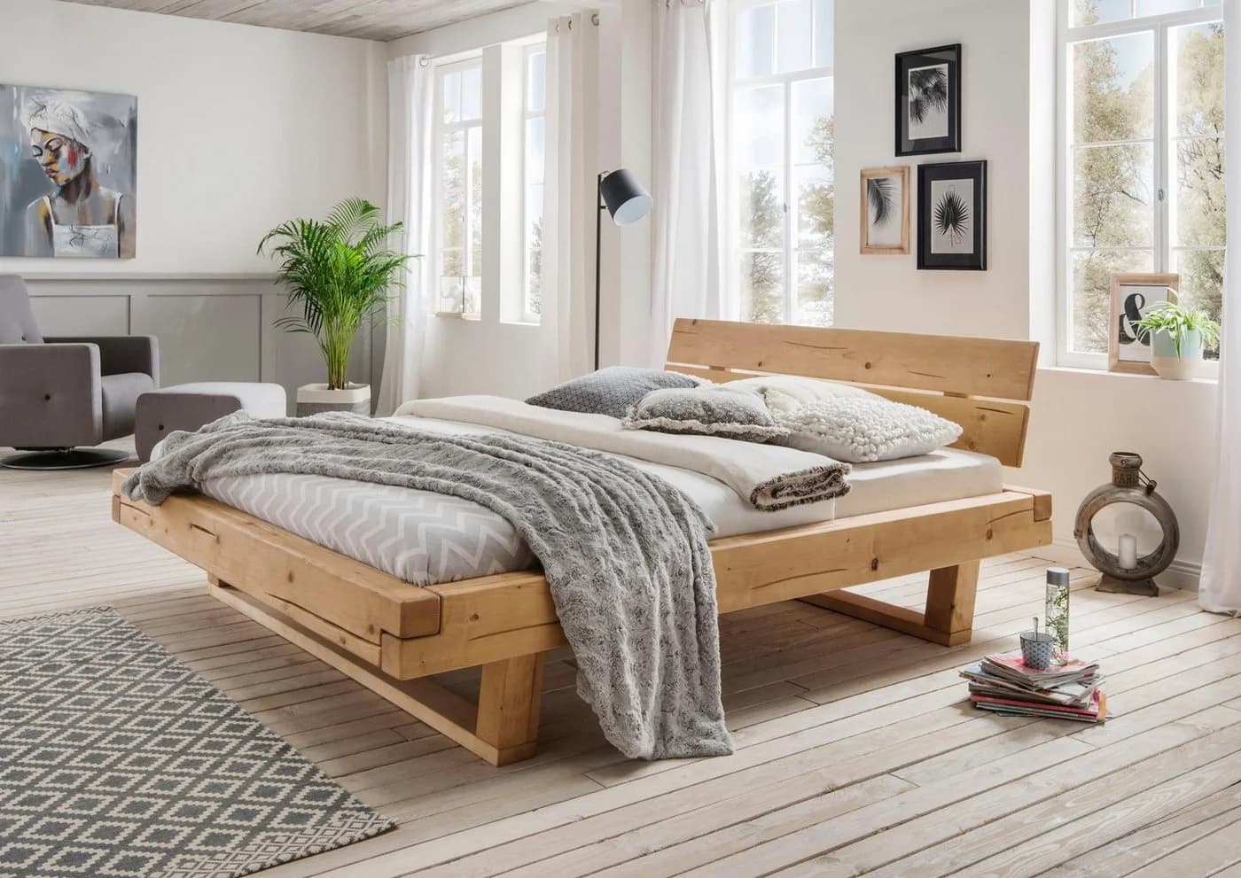 HOME AFFAIRE Ultima Massivholzbett Fichte Geölt Skandinavisch - Bild 3