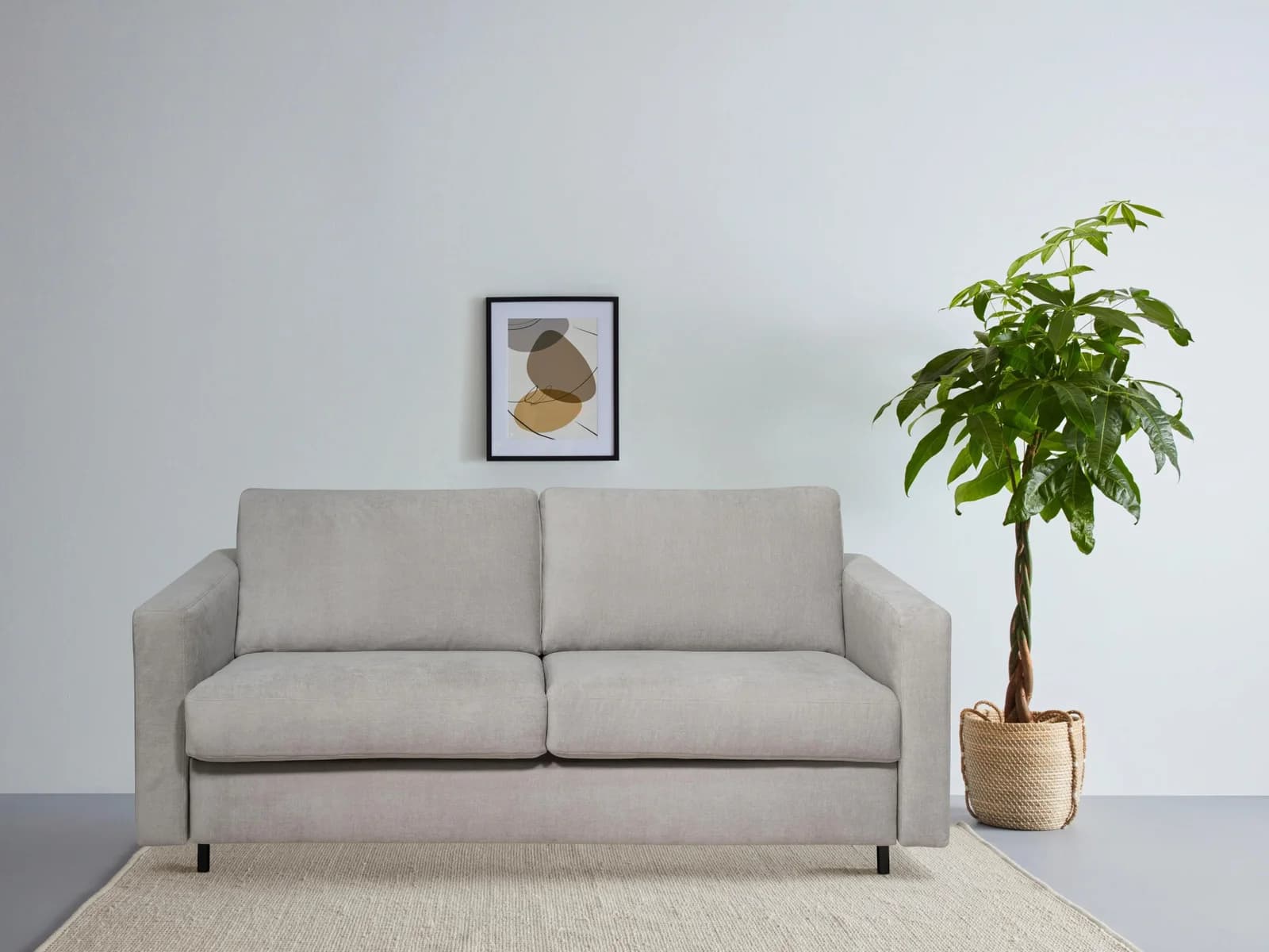 Schlafsofa HOME AFFAIRE Virming Grau mit Bettfunktion