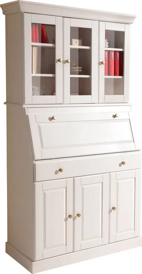 OTTO HOME Sekretär Rosi Landhausstil Weiß Massivholz