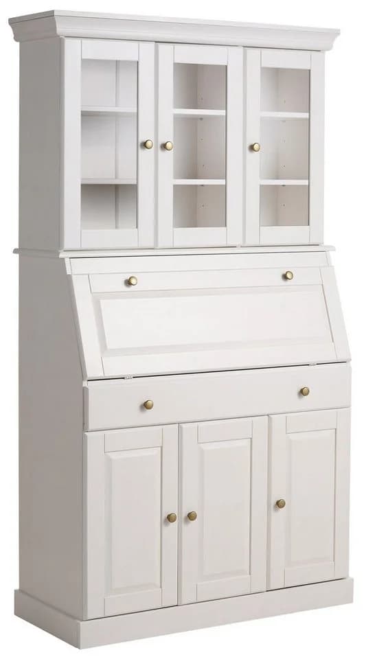 OTTO HOME Sekretär Rosi Landhausstil Weiß Massivholz - Bild 4
