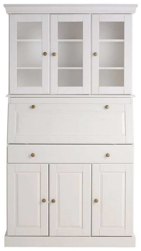 OTTO HOME Sekretär Rosi Landhausstil Weiß Massivholz - Bild 5