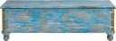 OTTO HOME Sitztruhe Massivholz Akazie antik blau creme Bild 4