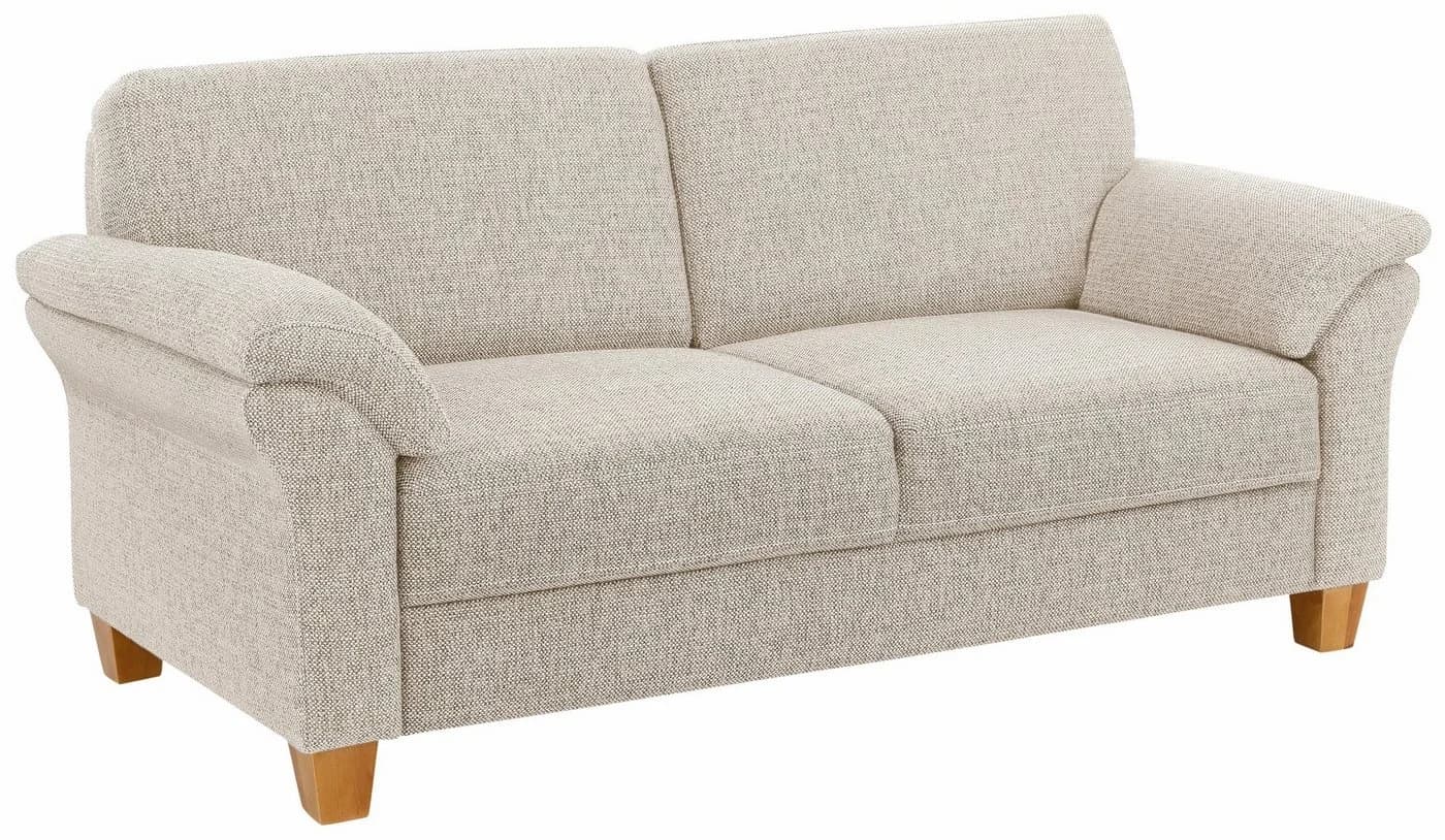 HOME AFFAIRE Borkum 2-Sitzer Sofa Landhaus-Stil Beige