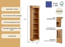 OTTO HOME Standregal Teresa Beige Geölt Massivholz Bild 3