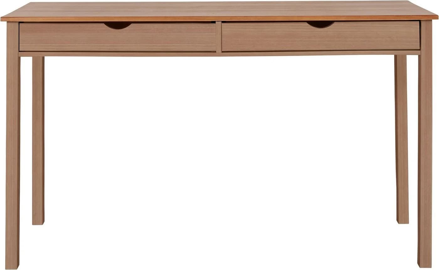 HOME AFFAIRE Schreibtisch Gava Massivholz Beige 140cm