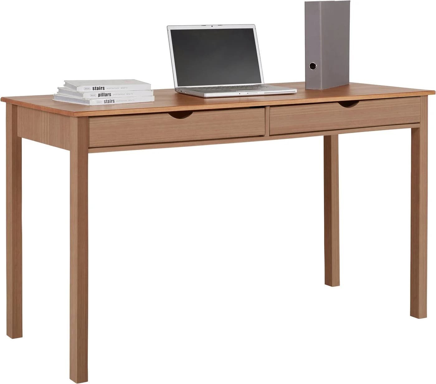 HOME AFFAIRE Schreibtisch Gava Massivholz Beige 140cm - Bild 2