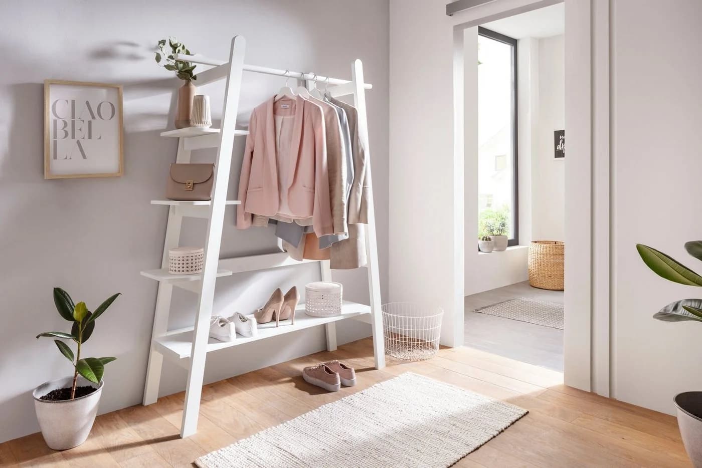 OTTO HOME Garderobe Rikke Weiß Massivholz - Bild 5