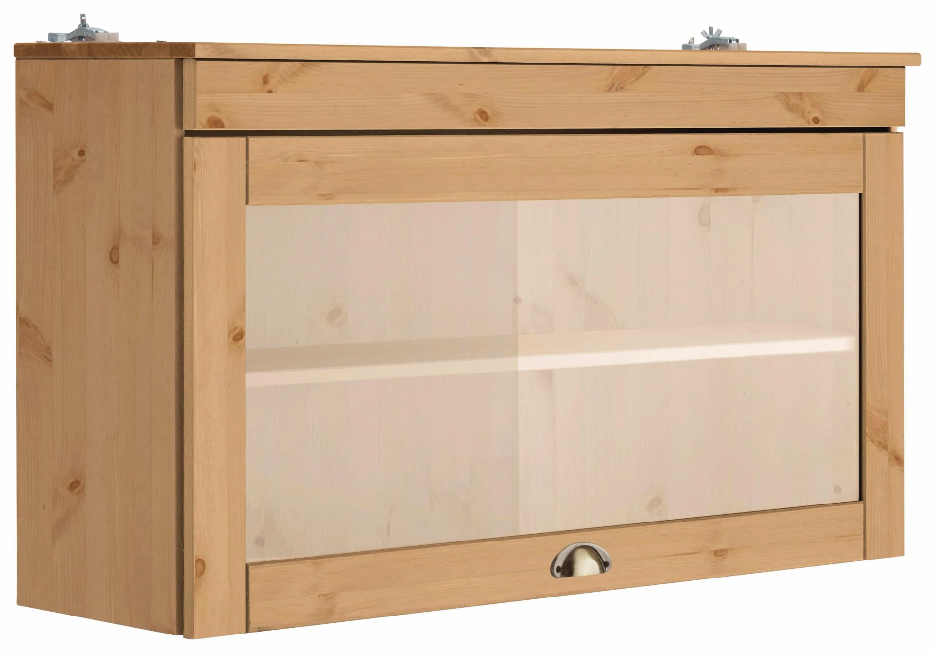 Home affaire Glashängeschrank Oslo Beige Massivholz Glas - Bild 5