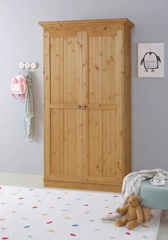 OTTO HOME Kleiderschrank Indra Massivholz Kiefer Beige - Bild 2