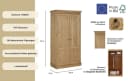 OTTO HOME Kleiderschrank Indra Massivholz Kiefer Beige Bild 3