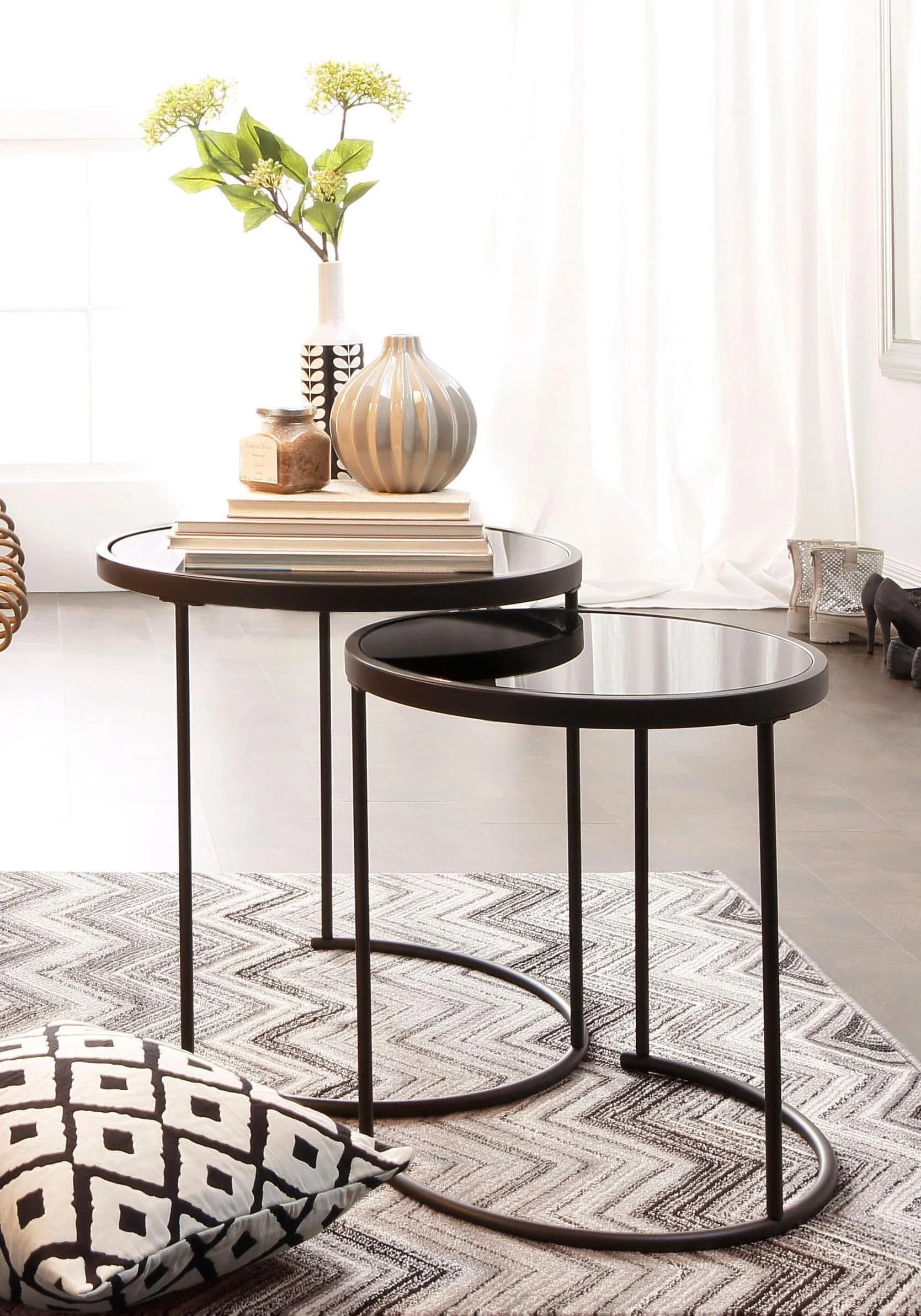 Beistelltisch HOME AFFAIRE Schwarz Landhausstil