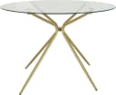 Esstisch OTTO HOME Silvi Glas Messing Rund 110cm Bild 2