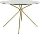 Esstisch OTTO HOME Silvi Glas Messing Rund 110cm Bild 3