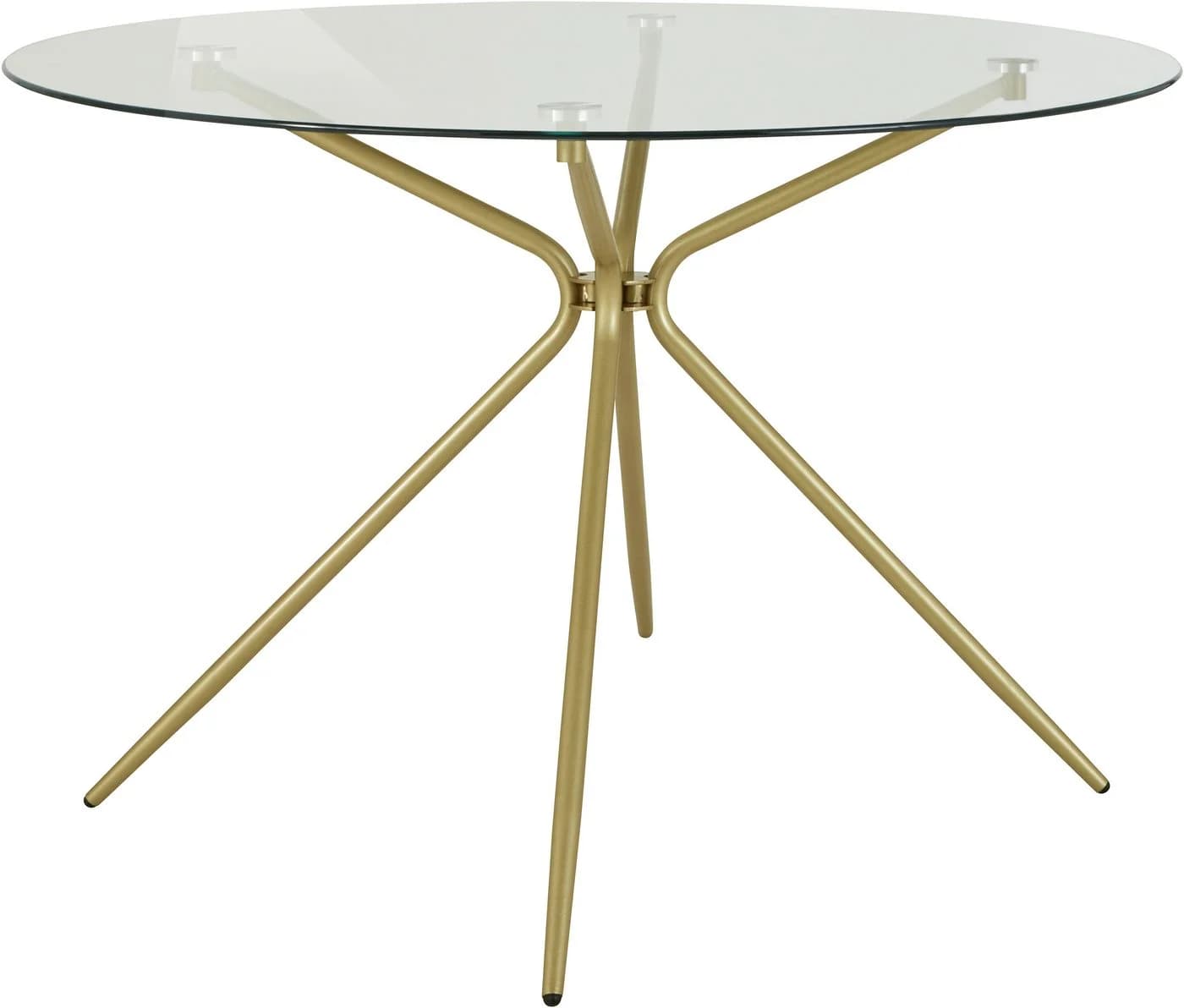 Esstisch OTTO HOME Silvi Glas Messing Rund 110cm - Bild 3