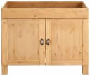 HOME AFFAIRE Spülenschrank Oslo Massivholz Kiefer Beige mit Spüle Bild 1
