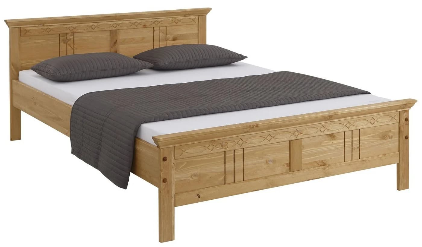 OTTO HOME Massivholzbett Indra Landhausstil Kiefer Beige - Bild 4