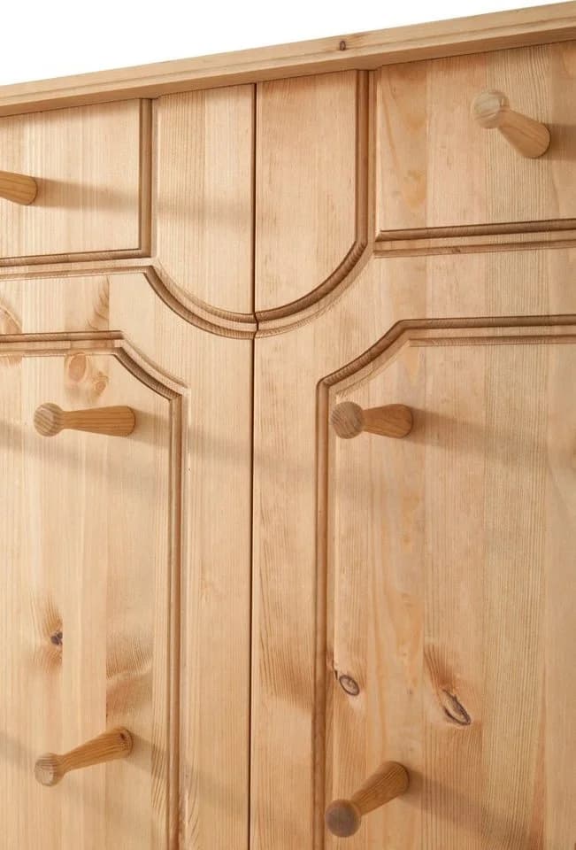 Garderobenpaneel OTTO HOME Klera Massivholz Kiefer Beige 10 Haken - Bild 4