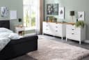 Kommode OTTO HOME Post Weiß/Natur Massivholz 5 Schubladen Bild 3