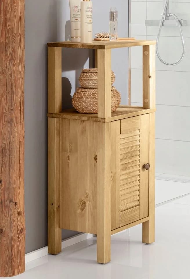 OTTO HOME Ayanna Unterschrank Massivholz Beige Natur