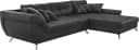 Ecksofa San Francisco L-Form Anthrazit Luxus-Microfaser Bild 1