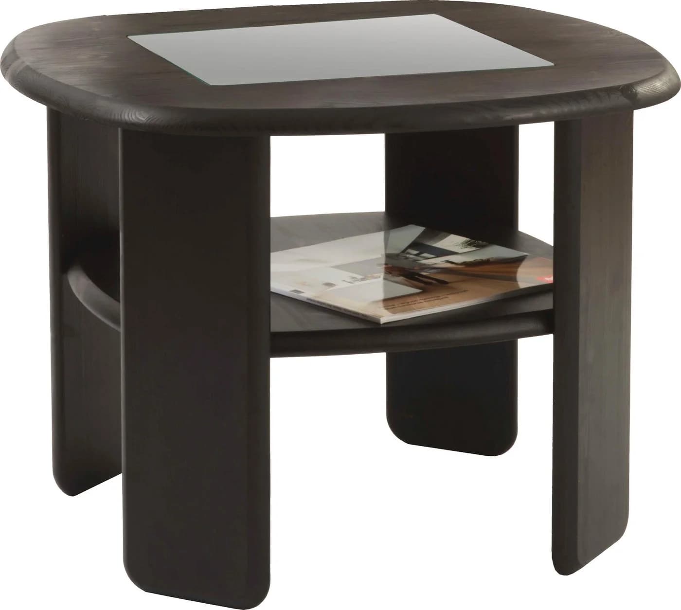 OTTO HOME Couchtisch Jayden 2 Braun Massivholz Glas