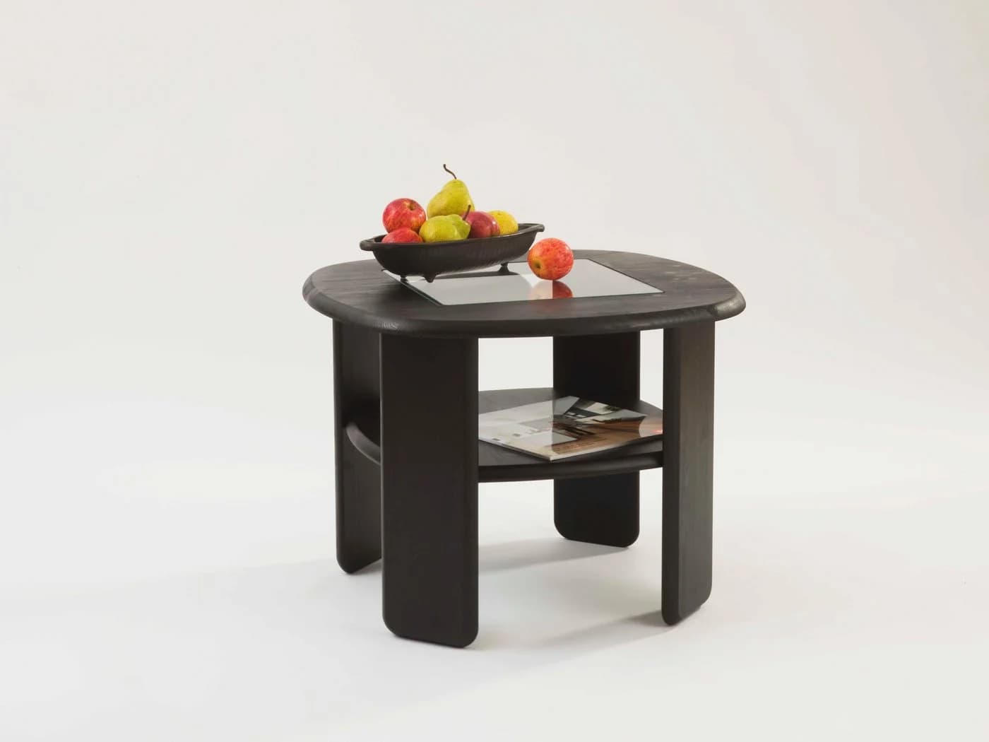 OTTO HOME Couchtisch Jayden 2 Braun Massivholz Glas - Bild 3