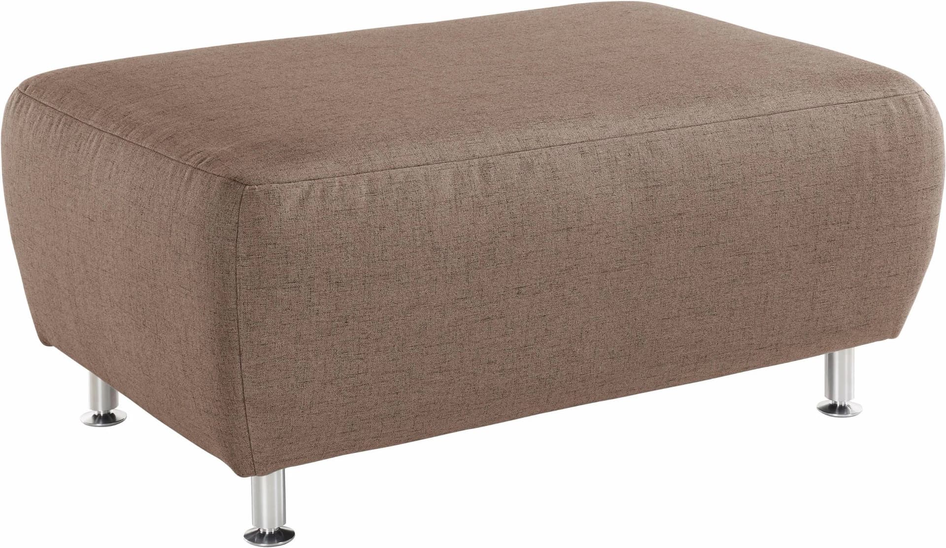 Hocker HOME AFFAIRE Manhattan Beige Metallfüße