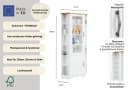 OTTO HOME Eckvitrine Trinidad Weiß Honigfarben Massivholz Bild 3