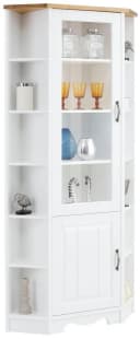 OTTO HOME Eckvitrine Trinidad Weiß Honigfarben Massivholz Bild 4