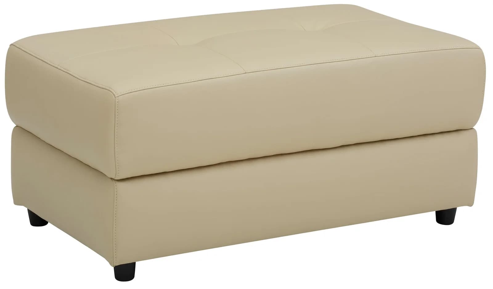 HOME AFFAIRE Polsterhocker Sentrano Beige Kunstleder