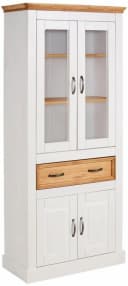 OTTO HOME Vitrine Selma Weiß Landhausstil Massivholz Bild 2