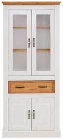 OTTO HOME Vitrine Selma Weiß Landhausstil Massivholz Bild 3