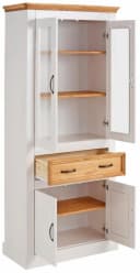 OTTO HOME Vitrine Selma Weiß Landhausstil Massivholz Bild 4
