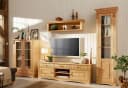 OTTO HOME Vitrine Teresa Massivholz Kiefer Beige Glastür Bild 1