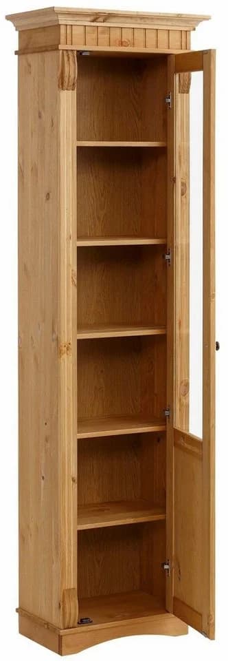 OTTO HOME Vitrine Teresa Massivholz Kiefer Beige Glastür - Bild 4