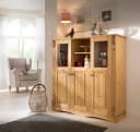OTTO HOME Highboard Teresa Beige Geölt Massivholz Bild 1