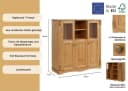 OTTO HOME Highboard Teresa Beige Geölt Massivholz Bild 3