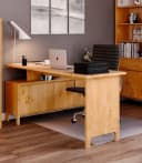 OTTO HOME Schreibtisch Luven Massivholz Kiefer Beige Natur Bild 1