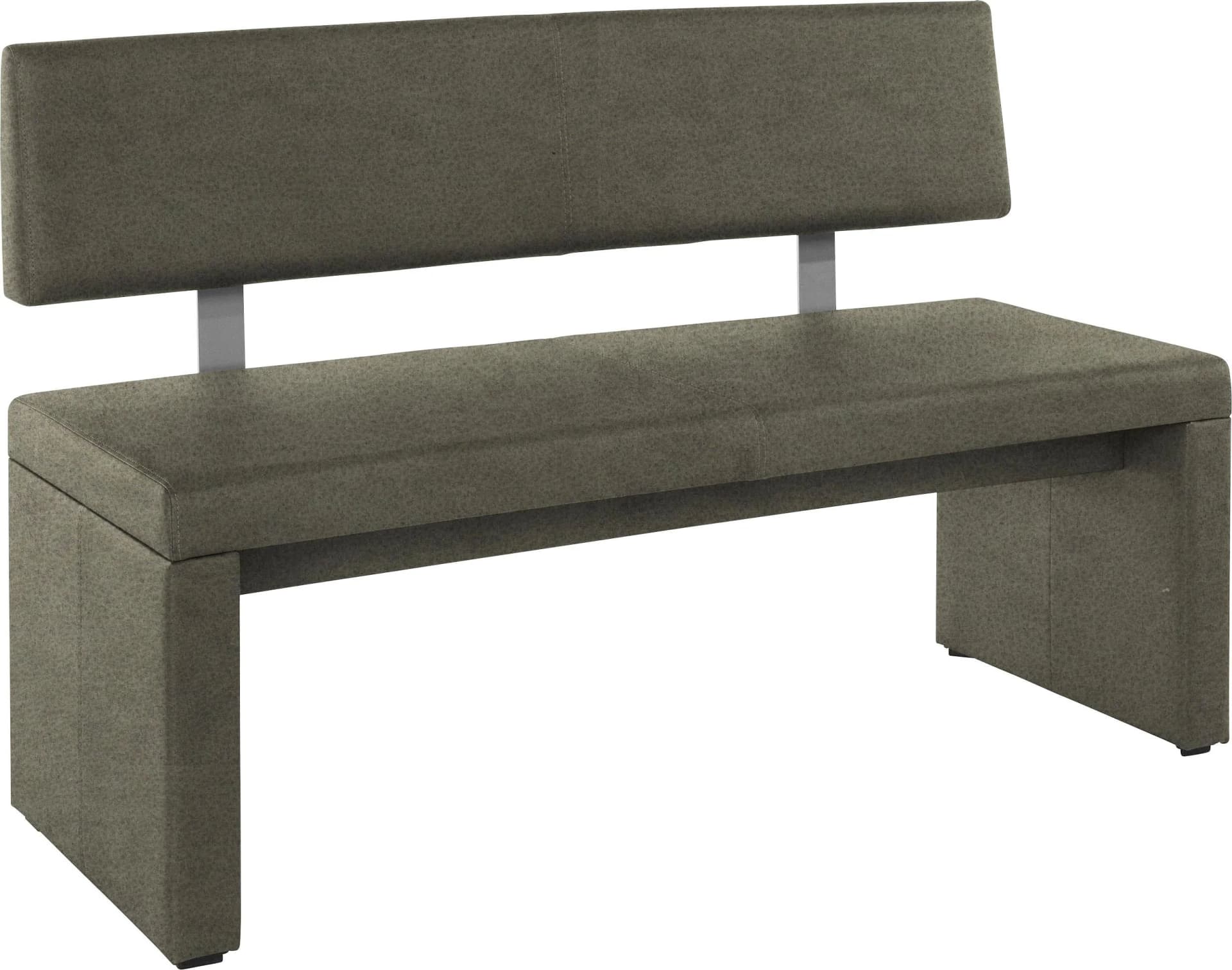OTTO HOME Sitzbank Charissa Khaki Kunstleder mit Lehne