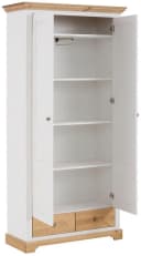 OTTO HOME Ayanna Garderobenschrank Weiß Massivholz 2-türig Bild 5