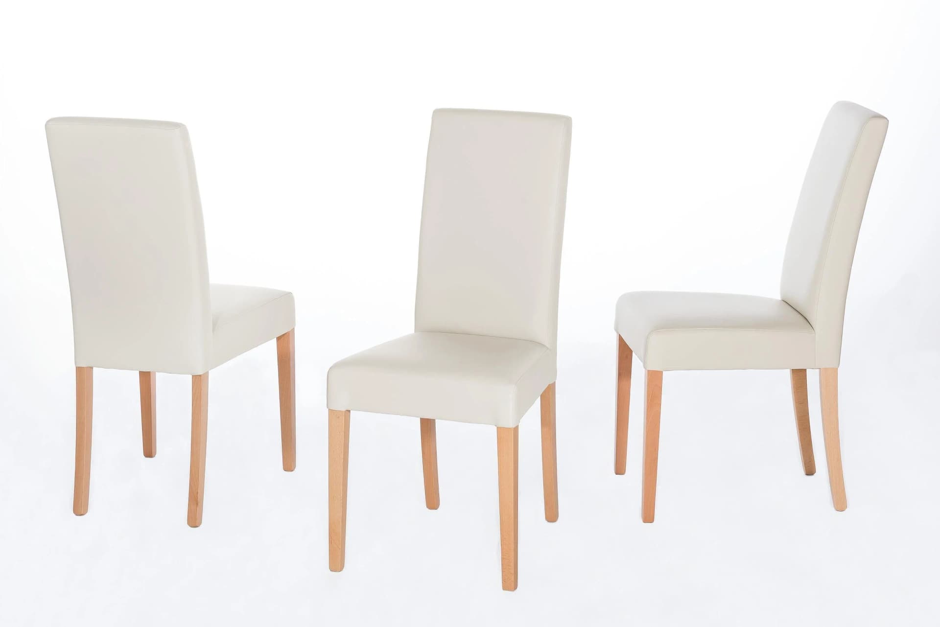 Home affaire 4-Fußstuhl Lea Beige Kunstleder 2er Set - Bild 3