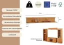 OTTO home Wandregal Indra Massivholz Kiefer Landhausstil Beige Bild 3