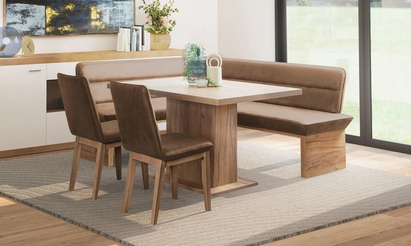 OTTO HOME Eckbank Beluna Polsterbank Sitzecke Braun Microfaser