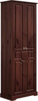 OTTO HOME Garderobenschrank Klera Dunkelbraun Massivholz Bild 1