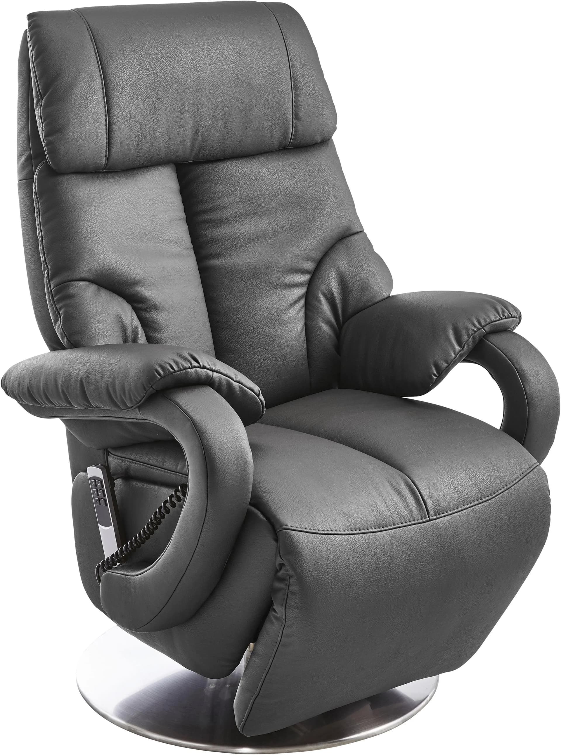 SIT & MORE Invito TV-Sessel Anthrazit mit Aufstehhilfe