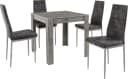 OTTO HOME Essgruppe Grau 5-tlg. FSC-Zertifiziert Modern Bild 1