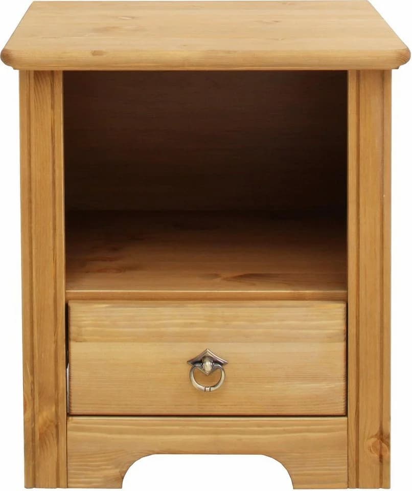 OTTO HOME Nachtkonsole Hugo Beige Massivholz - Bild 4