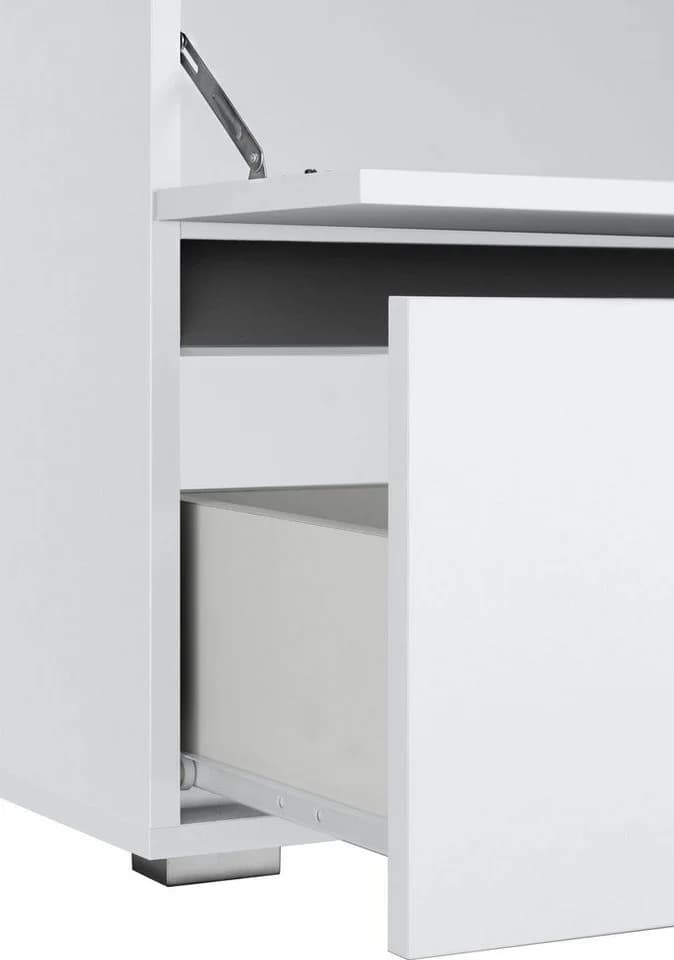 HOME AFFAIRE Wisla Waschbeckenunterschrank Weiß Push-to-open - Bild 5